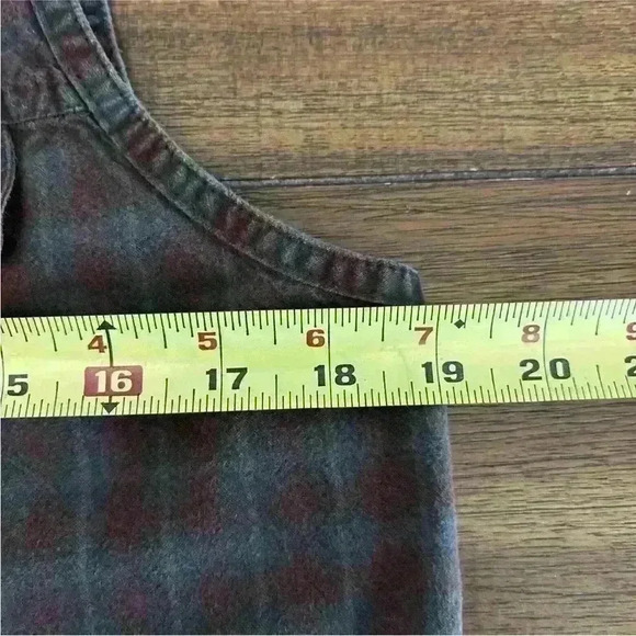 Vintage Maurice's 2 Piece Set Skirt and Button Up Top Plaid Size 8/L - Picture 5 of 15